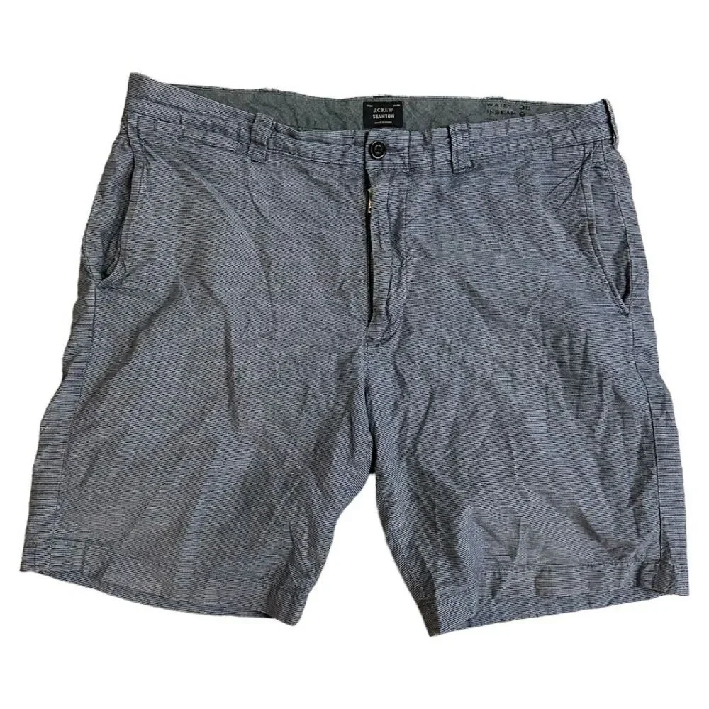 J.Crew Blue Stripe Stanton Baird McNutt Irish Linen 9